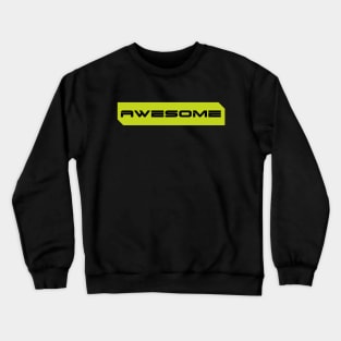 Awesome simple cyberpunk urban slang letters Crewneck Sweatshirt